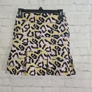 Own Kind Leopard print bandage Mini skirt Pleated Y2k Indie Sleeze Mcbling 2000s